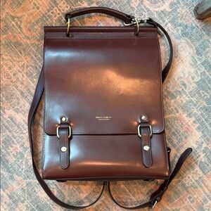 Ghurka Chestnut Leather Backpack